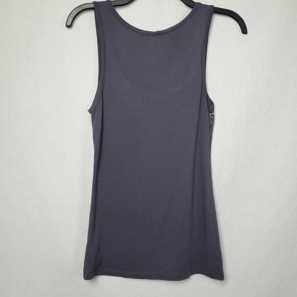 Studio Y Maurices Small Gray Sequin Front Top - Picture 3 of 6